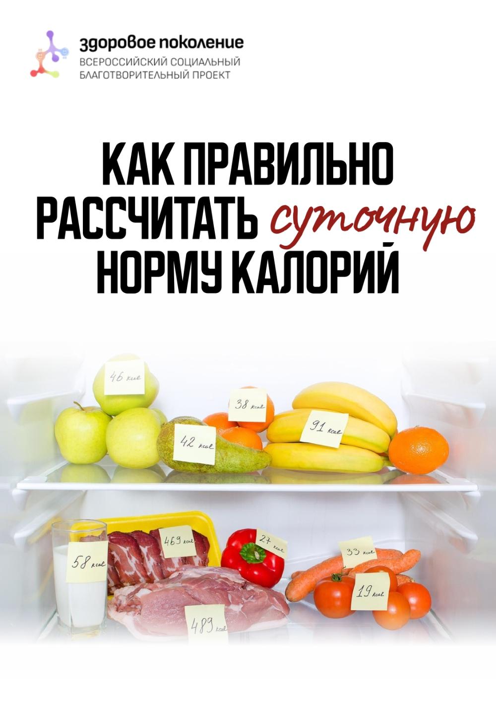 Министерство здравоохранения региона совместно со Всероссийским социальным благотворительным проектом “Здоровое поколение” приглашают всех граждан воспользоваться полезной функцией в рамках "Недели подсчета калорий"